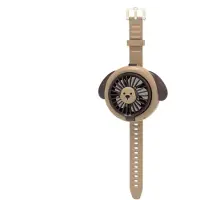 LONGZIMING -Draagbare Ventilator - Polsventilator - Horloge Ventilator - Drie Snelheidsstanden - USB-C Opladen - Duurzaam Plastic - Lichtgewicht Design - Handsfree Koelte - 1 Stuk