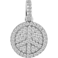 Akzent dames hanger "Sion" aus 925 Sterlingzilver, gerhodineerd, duurzaam