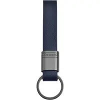 Akzent Unisex Sleutelhanger Leni sleutelhanger van roestvrij staal en echt leer
