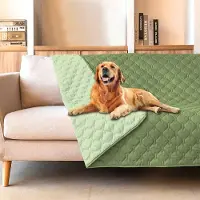 BOTC Hondendeken Bank - Waterbestendig - Dubbelzijdige - 130x200cm - Fleece Plaid Hond Kat Huisdier - Bankbeschermer - Groen
