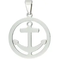 Akzent Unisex hanger "Nereus" zilver - modern & minimalistisch - anker