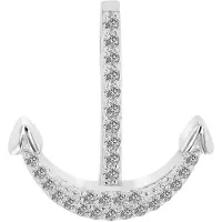 Akzent dames hanger "Zuri" aus 925 Sterlingzilver, gerhodineerd, duurzaam