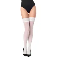 Merry Style MS-SS-J01 Dames Panty - 40 DEN -halsterloos - Polyamide - Wit - M-L