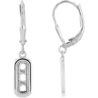 Akzent dames oorbellen "Eara" van 925 Sterlingzilver, gerhodineerd, duurzaam