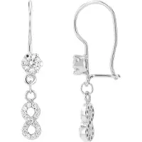 Akzent Dames oorbellen "Therese" van 925 Sterlingzilver, gerhodineerd, duurzaam