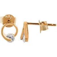Akzent damesoorbel "Sella" uit 925 Sterlingzilver, gerhodineerd, duurzaam