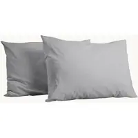 Y-NOT Kussenslopen Set - Mat Satijn Grey - 60x70 cm - 2-pack - Zachte Kussenhoezen voor Comfortabele Nachtrust