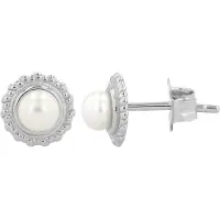 Akzent damesoorbel "Wally" van 925 Sterlingzilver, gerhodineerd, duurzaam