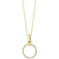 Akzent dames ketting met hanger "Minna" uit 925 Sterlingzilver, verguld, duurzaam