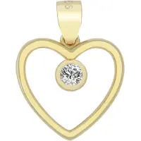 Akzent Dames Hanger "Dilsa" aus 925 Sterlingzilver, gerhodineerd, duurzaam