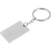 Akzent Unisex Sleutelhanger Vincent roestvrijstalen sleutelhanger met graveerplaatje