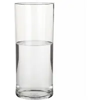 Home & Styling Bloemenvaas - Cilinder vorm - transparant - glas - 19 x 48 cm - rechte cilinder - boeketten - sierrtakken