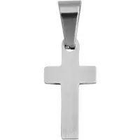 Akzent unisex hanger "Ceperi" zilverlook - kruishanger - mat
