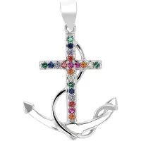 Akzent Dames Hanger "Aleida" aus 925 Sterlingzilver, gerhodineerd, duurzaam