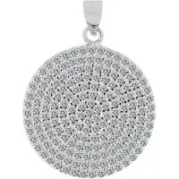 Akzent dames hanger "Ginevra" van 925 Sterlingzilver, gerhodineerd, duurzaam