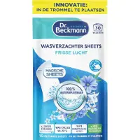 Dr. Beckmann Magic Sheets Wasverzachter – Fresh Air Geur – 30 Wasbeurten – Wasstrips – Zachte Was & Anti Statisch