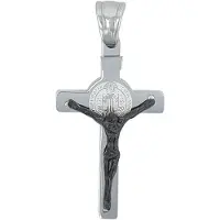 Akzent Unisex hanger "Kismet" - Zilverkleurig - Hoogwaardige halsketting - Kruis