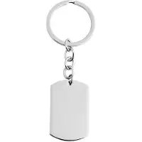 Akzent Unisex Sleutelhanger Adam sleutelhanger, roestvrij staal, graveerplaatje