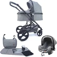 OEM 3-in-1 kinderwagen met autostoeltje en accessoires - Comfortabel en veilig voor kinderen