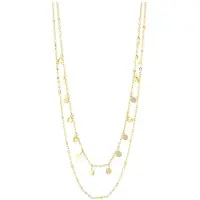 Akzent damesketting met hanger Eline, goudkleurig, duurzaam