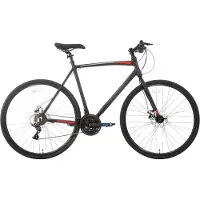 Happiq Racefiets – Voor volwassenen – 14 versnellingen, lichtgewicht aluminium frame, geschikt voor stadswoon-werkverkeer en fitness – Zwart, L, 700c