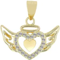 Akzent dames hanger "Brietta" van 925 Sterlingzilver, gerhodineerd, duurzaam