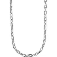Akzent damesketting "Hisham" van 925 Sterlingzilver, gerhodineerd, duurzaam, 40-50cm
