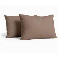 Y-NOT Kussenslopen Set - Soft Fleece Flanel Taupe Grey - 60x70 cm - 2-pack - Zachte Kussenhoezen voor Comfortabele Nachtrust