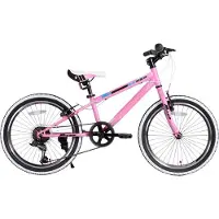 Happiq Kinderfiets – Voor kinderen 7-12 jaar – Mountainbike, 1 of 7 versnellingen – 51-61 cm, pink