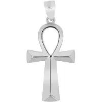Akzent unisex hanger "Ankh Pure" uit 925 Sterlingzilver, gerhodineerd, duurzaam