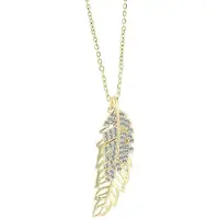 Akzent damesketting met hanger "Oakley" van 925 Sterlingzilver, gerhodineerd, duurzaam