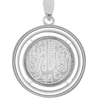 Akzent unisex hanger "Omar" van 925 Sterlingzilver, gerhodineerd, duurzaam