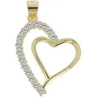 Akzent Dames Hanger "Poppy" aus 925 Sterlingzilver, gerhodineerd, duurzaam