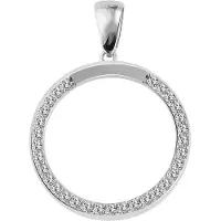 Akzent dames hanger "Lupita" van 925 Sterlingzilver, gerhodineerd, duurzaam