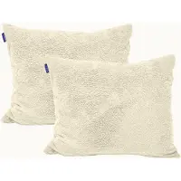 Y-NOT Kussenslopen Set - Teddy Pearl White - 60x70 cm - 2-pack - Zachte Kussenhoezen voor Comfortabele Nachtrust