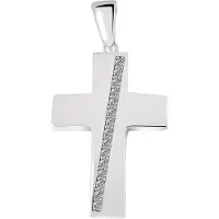 Akzent dameshanger "Amelia" uit 925 Sterlingzilver, gerhodineerd, duurzaam
