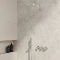 Best design Chrome M-250 inbouw regendoucheset chroom