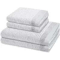 Ross Sonstiges 2 X handdoek 2 X douchehanddoek - in set 4 pack Stripes