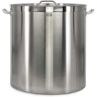HCB - Professionele Kookpan - 140 liter - Inductie - Gas - Electrisch - Grote RVS / INOX pan - Soeppan - Horeca pannen - Kookpot - Ø56 cm x H60 cm - 15 kg - 5475