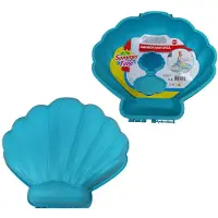 Summertime Mini Schelp Blauw 45x43x16 cm met deksel - Zandbak Schelp - Zand Speelgoed - Water Speelgoed