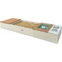 Axi Pippa Zandbak met speelkeuken en opbergbank 160 x 50 cm Beige/bruin