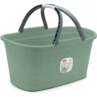 Stefanplast Heupwasmand met handgrepen 'Domus' - 35 liter - Green Tea