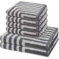 Ross Sonstiges 4 X handdoek 2 X douchehanddoek - in set 6 pack Grafik