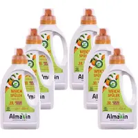 Almawin Wasverzachter 6 x 750 ml, sinaasappelbloesem, natuurlijke wasverzachter