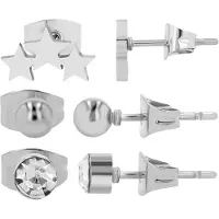 Akzent dames oorbel Oorknopjes oorbellen Edelstahl zilver dames waterbestendig
