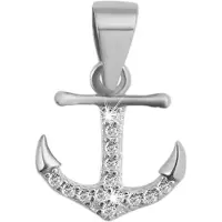 Akzent dames hanger "Narges" van 925 Sterlingzilver, gerhodineerd, duurzaam