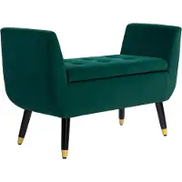 HOMCOM -Sitzbank-Polyester, Schaumstoff-107B x 42T x 65H cm-Grün