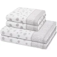 Ross Sonstiges 2 X handdoek 2 X douchehanddoek - in set 4 pack Punkte allover
