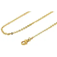 Akzent uniseks ketting Elouise, goudkleurig, Ionenplattierung