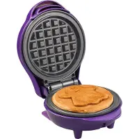 Bestron Wafelijzer - AMW500GH - 550W - Mini wafel - Geest vorm - Paars